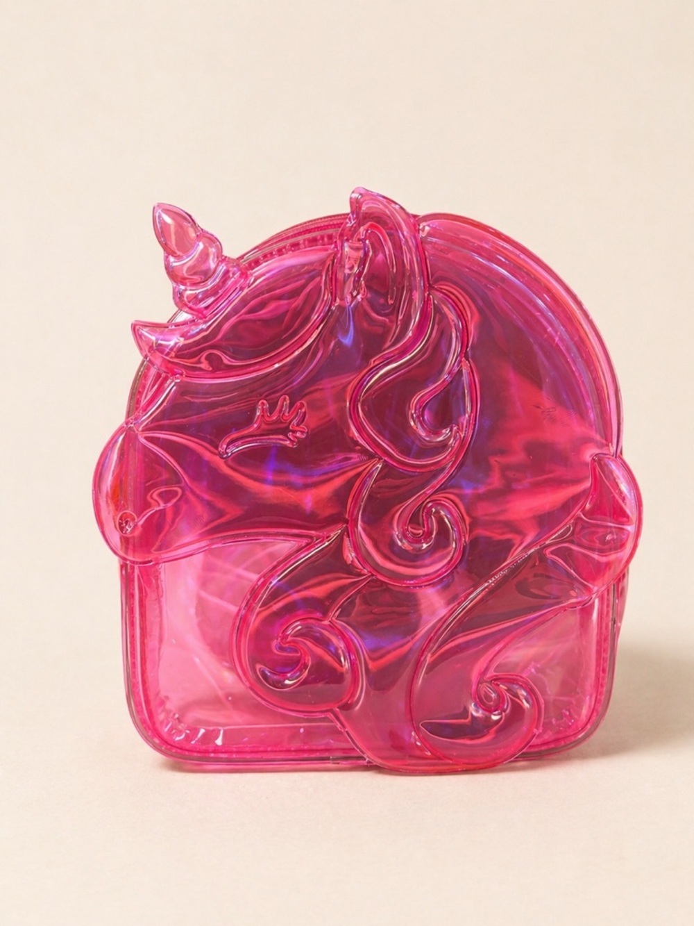 Bath & Body Works Pink Iridescent Unicorn Mini Backpack Cosmetic Bag